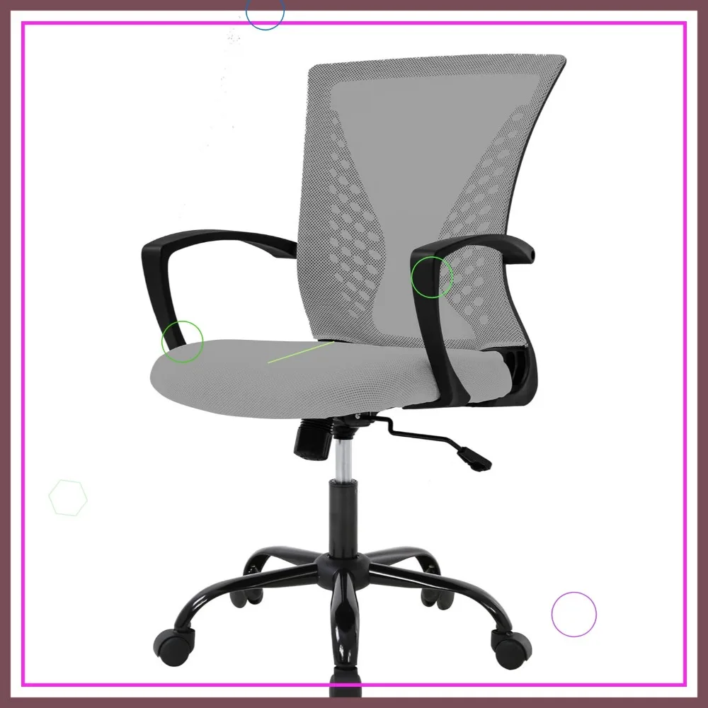 Эргономичное офисное кресло с поясничной поддержкой, регулируемой высотой и 360° ° Поворотный для домашнего компьютерного стола (серый)
Эргономичное офисное кресло с поясничной поддержкой, регулируемой высотой и 360° ° Поворотный для домашнего компьютерного стола (серый)