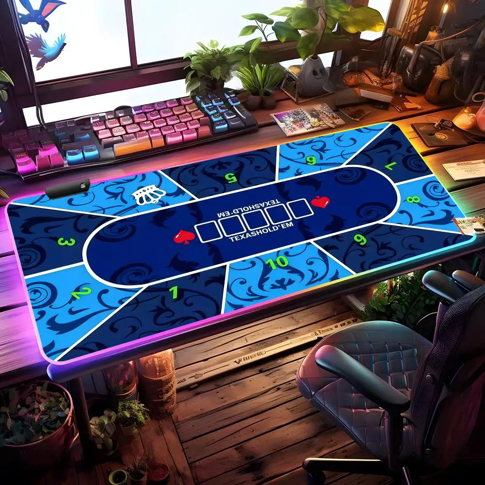 T-Texas Holdem Mouse Pad RGB Gaming Mouse Pad Desk Mat HD Gamer Large LED Light XXL MousePads
T-Texas Holdem Mouse Pad RGB Gaming Mouse Pad Desk Mat HD Gamer Large LED Light XXL MousePads