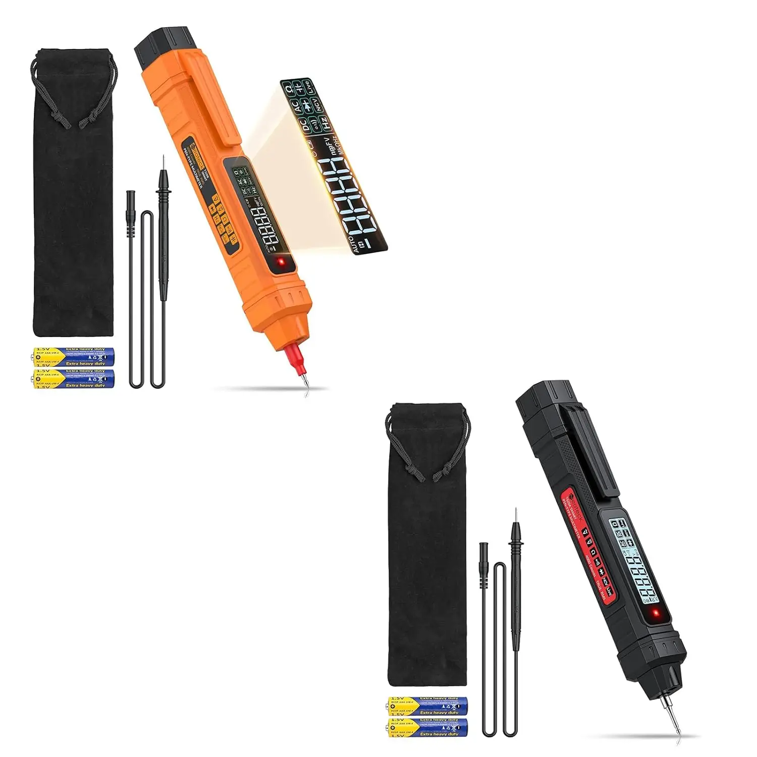 Комплект мультиметра 2-в-1: 6000/4000 отсчетов, ЖК-дисплей, напряжение переменного/постоянного тока, сопротивление, непрерывность, емкость, диод, частота
Комплект мультиметра 2-в-1: 6000/4000 отсчетов, ЖК-дисплей, напряжение переменного/постоянного тока, сопротивление, непрерывность, емкость, диод, частота