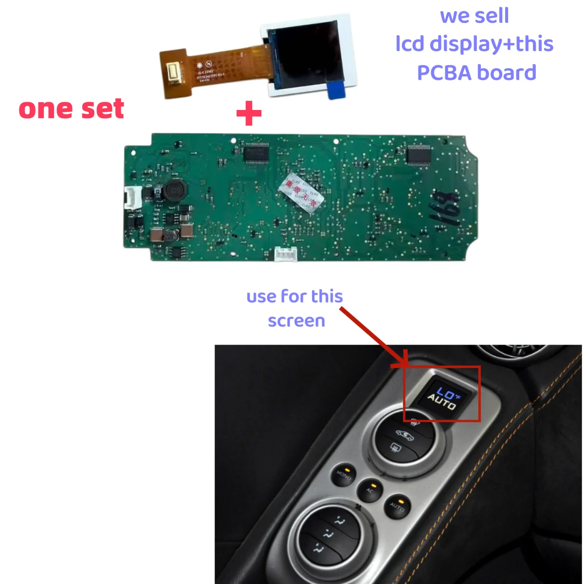 Climate Control Panel LCD Screen with PCBA 11M2364CP 01 for McLaren MP4-12C 2012-2014 650S
Climate Control Panel LCD Screen with PCBA 11M2364CP 01 for McLaren MP4-12C 2012-2014 650S