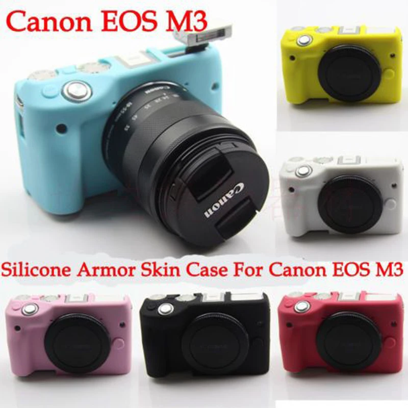 Silicon Rubber Sleeve Armor Skin Case Body Cover Protector for Canon EOS M3 EOSM3 Mirrorless Camera Shell Protective Soft Bag
Silicon Rubber Sleeve Armor Skin Case Body Cover Protector for Canon EOS M3 EOSM3 Mirrorless Camera Shell Protective Soft Bag