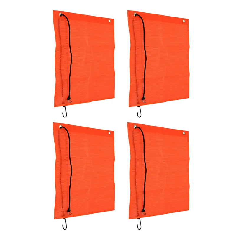 B72A 4Pcs 18X18 Inch Mesh Safety Flags Orange Warning Flag Bungee Safety Flag Good Visibility Weatherproof Flag With Grommets
B72A 4Pcs 18X18 Inch Mesh Safety Flags Orange Warning Flag Bungee Safety Flag Good Visibility Weatherproof Flag With Grommets