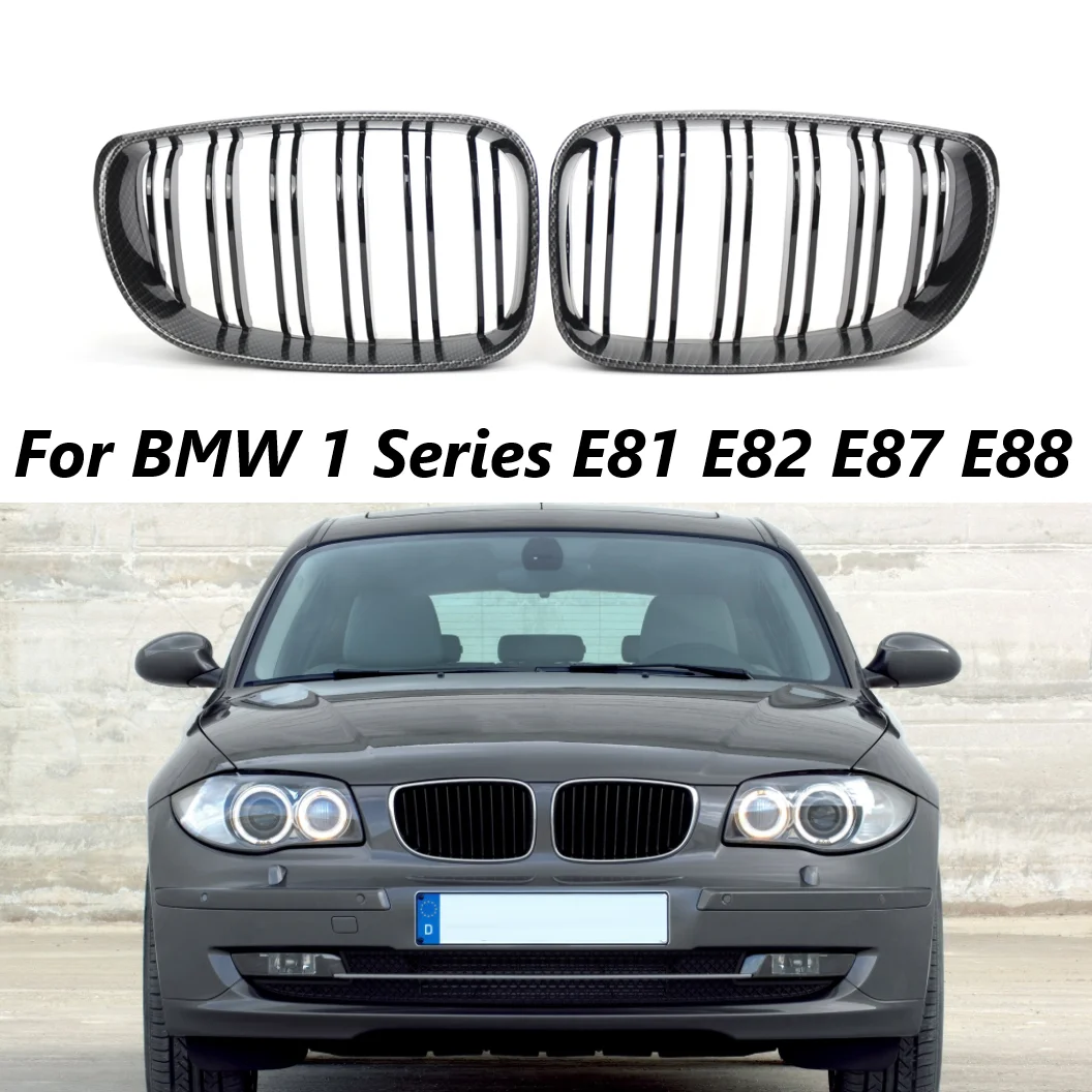Car Double Line Grills Carbon Fiber Look Front Kidney Grille Replacement Racing Parts For BMW 1 Series E81 E82 E87 E88 2007-2013
Car Double Line Grills Carbon Fiber Look Front Kidney Grille Replacement Racing Parts For BMW 1 Series E81 E82 E87 E88 2007-2013
