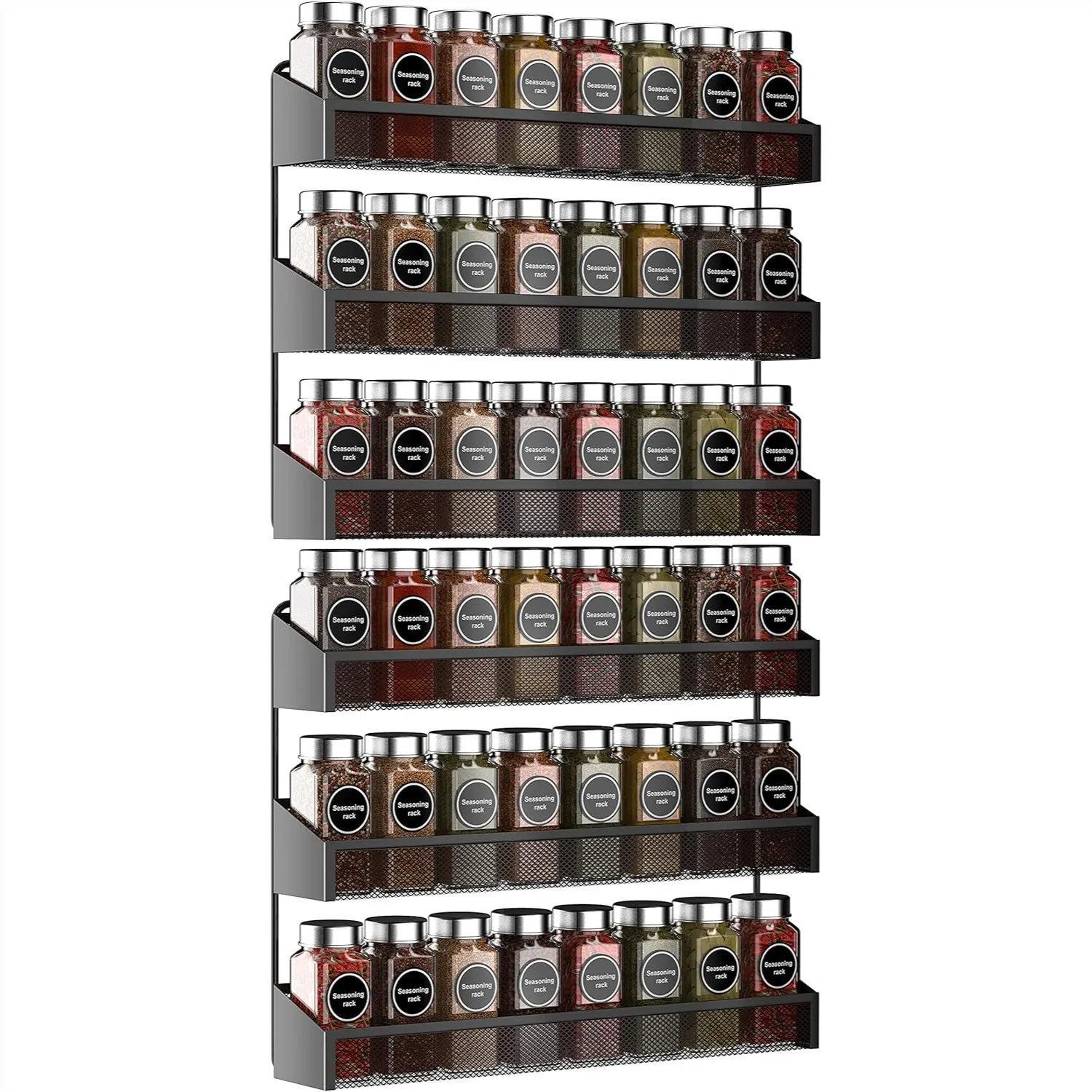 Spice Rack Organizer 3 Tier Countertop or Wall Mounted Storage Shelf for Kitchen Cabinet Bathroom, Black
Spice Rack Organizer 3 Tier Countertop or Wall Mounted Storage Shelf for Kitchen Cabinet Bathroom, Black