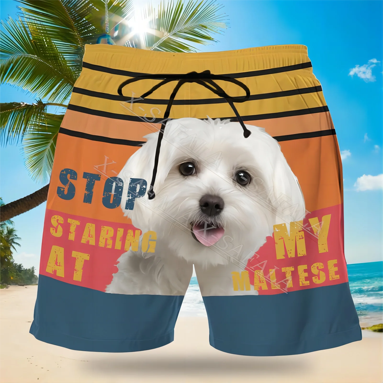 Dog Lover Maltese Dog Breeder Animal Swimming 3D Print Shorts Summer Beach Holiday Shorts Men's Swimming Sports Half Pants-3
Dog Lover Maltese Dog Breeder Animal Swimming 3D Print Shorts Summer Beach Holiday Shorts Men's Swimming Sports Half Pants-3