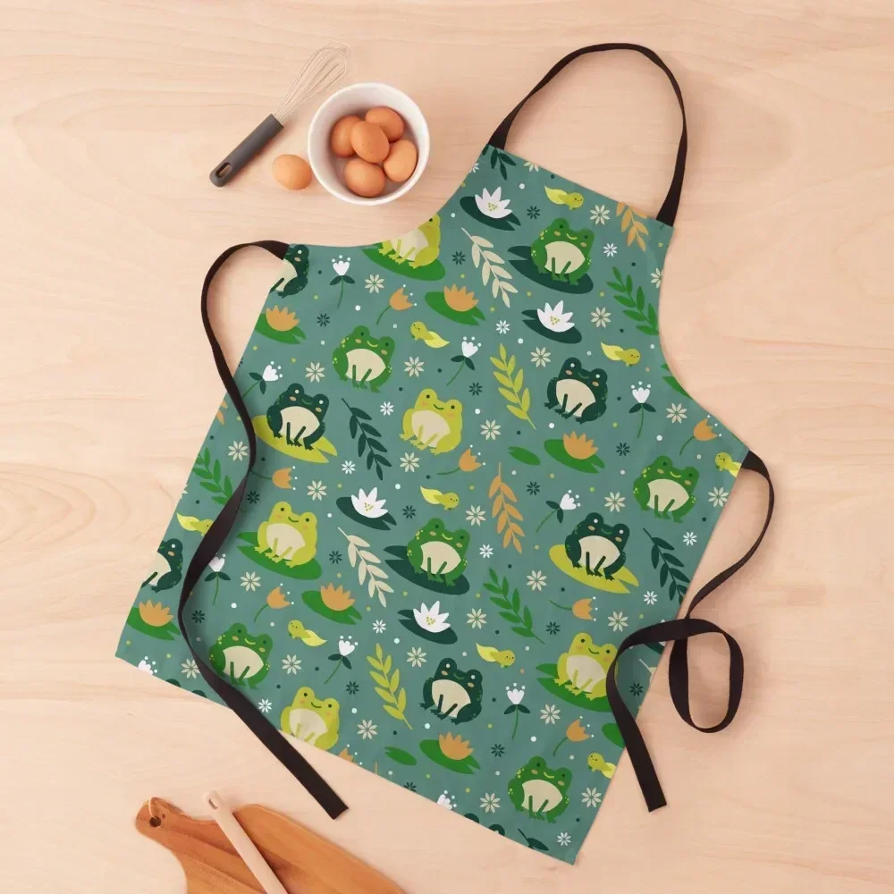 Cute frogs pattern Apron work gowns for women cleaning chef for man Apron
Cute frogs pattern Apron work gowns for women cleaning chef for man Apron