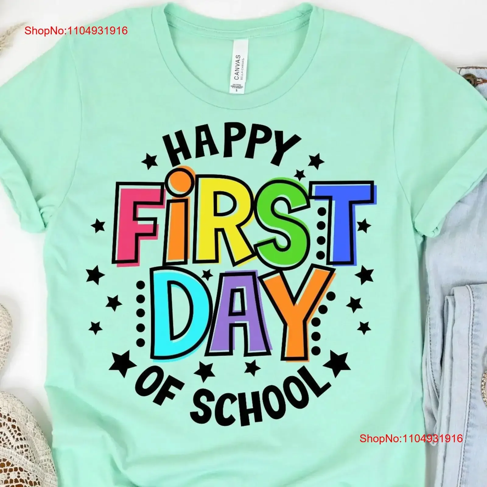 Happy First Day of School T Shirt Back to Teacher for Teachers vintage Washed graphic designer clothes Stretched Unisex homme
Happy First Day of School T Shirt Back to Teacher for Teachers vintage Washed graphic designer clothes Stretched Unisex homme