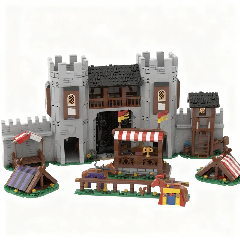 2423pcs MOC Medieval Tournament Castle Model Building Blocks Construction Toys Christmas Gifts Education Brick Kids DIY Creative
2423pcs MOC Medieval Tournament Castle Model Building Blocks Construction Toys Christmas Gifts Education Brick Kids DIY Creative