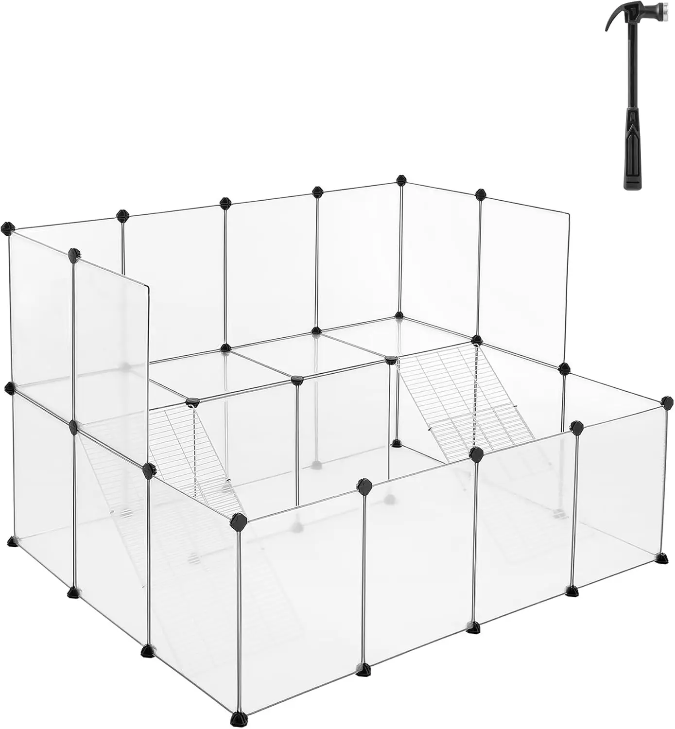 Большой модульный вольер для животных с пандусом и лестницей, прозрачная пластиковая клетка для мелких животных, простая сборка своими руками
Большой модульный вольер для животных с пандусом и лестницей, прозрачная пластиковая клетка для мелких животных, простая сборка своими руками