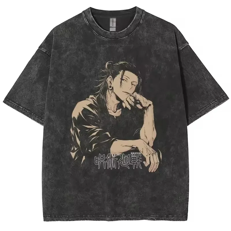 Футболка Anime Jujutsu Kaisen Gojo Satoru для мужчин и женщин, хлопковые футболки Harajuku, высококачественная футболка в стиле ретро
Футболка Anime Jujutsu Kaisen Gojo Satoru для мужчин и женщин, хлопковые футболки Harajuku, высококачественная футболка в стиле ретро
