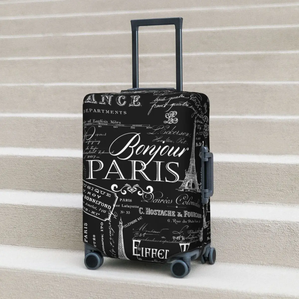 Vintage Paris French Lifestyle With Eiffel Tower Suitcase Cover Protection Elastic Travel Luggage Protector Covers for 18-32Inch
Vintage Paris French Lifestyle With Eiffel Tower Suitcase Cover Protection Elastic Travel Luggage Protector Covers for 18-32Inch