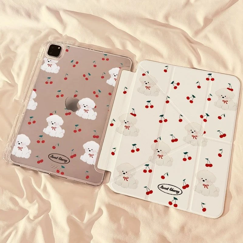 Korean Cute Cherry Puppy Tablet Case For iPad Pro 11 12.9 13 M2 M4 M3 M5 Shell 8.3 9.7 10.2 5/6/7/8/9/10/11th Air 3 4 5 6 Cover
Korean Cute Cherry Puppy Tablet Case For iPad Pro 11 12.9 13 M2 M4 M3 M5 Shell 8.3 9.7 10.2 5/6/7/8/9/10/11th Air 3 4 5 6 Cover