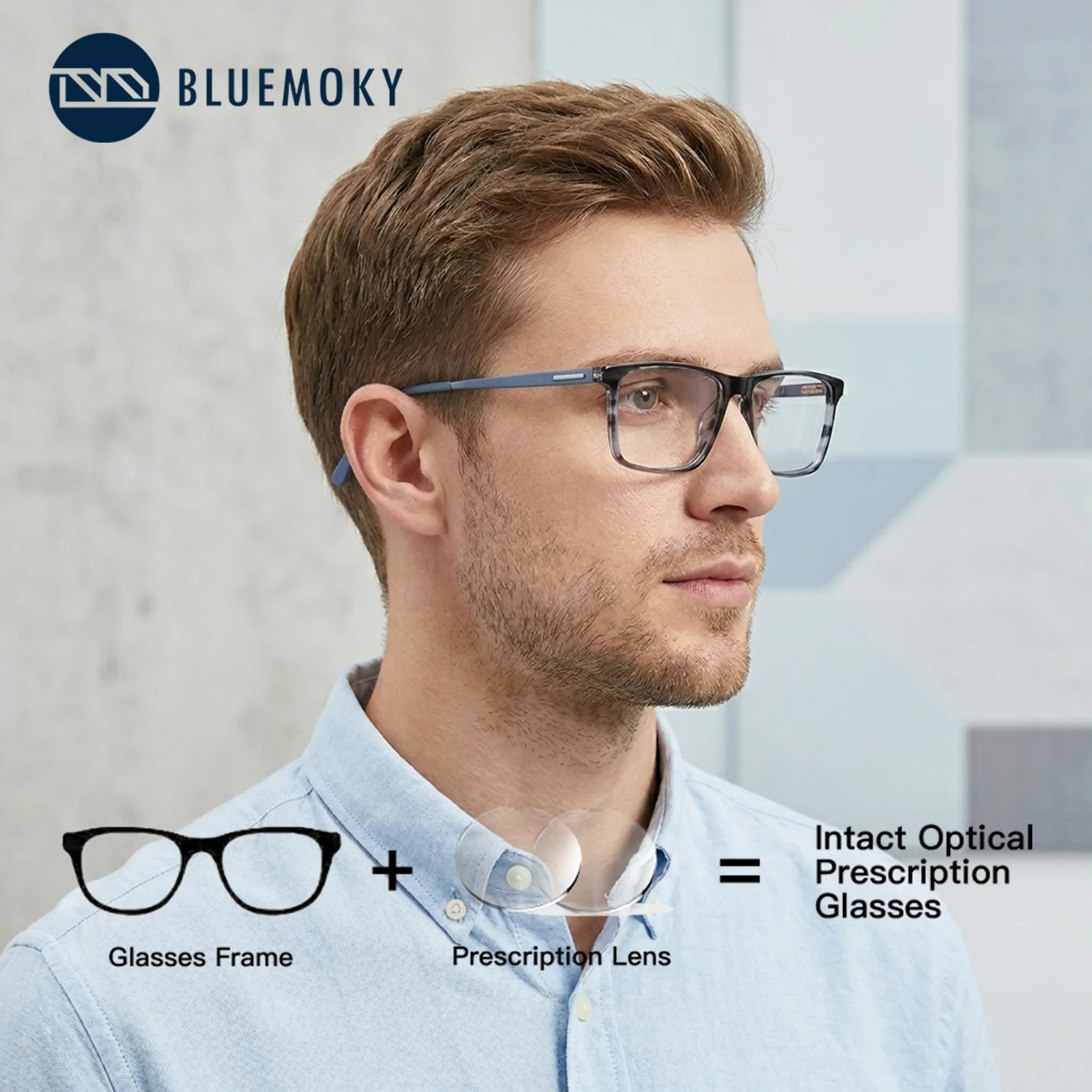 BLUEMOKY Square Acetate Prescription Glasses Photochromic Anti Blue Light Men's Multifocal Progressive Optical Eyeglasses
BLUEMOKY Square Acetate Prescription Glasses Photochromic Anti Blue Light Men's Multifocal Progressive Optical Eyeglasses