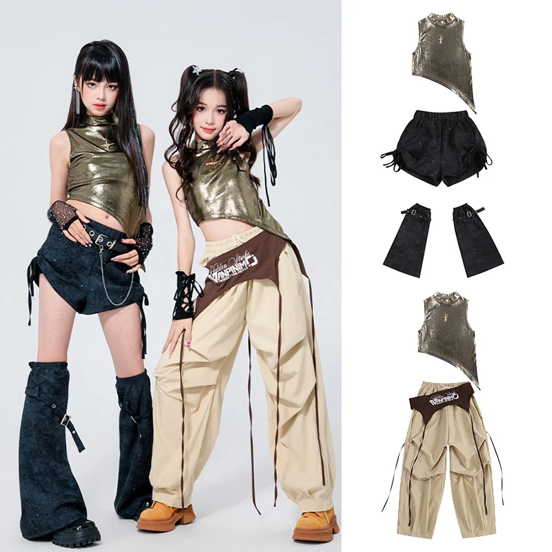 Сценический комплект в стиле хип-хоп K-pop, детский наряд для выступлений, детская уличная одежда, костюм для девочек, групповая одежда для джаза, укороченные топы, шорты, брюки XH2729
Сценический комплект в стиле хип-хоп K-pop, детский наряд для выступлений, детская уличная одежда, костюм для девочек, групповая одежда для джаза, укороченные топы, шорты, брюки XH2729