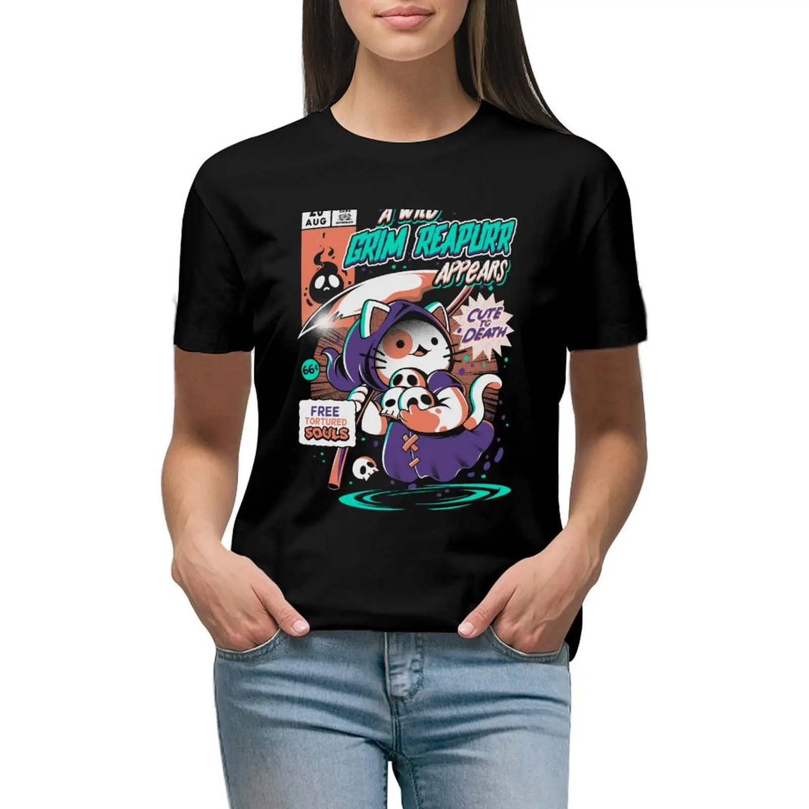 Grim Reapurr T-Shirt animal prinfor animal print shirt for girls quick drying new edition t shirts for Women
Grim Reapurr T-Shirt animal prinfor animal print shirt for girls quick drying new edition t shirts for Women