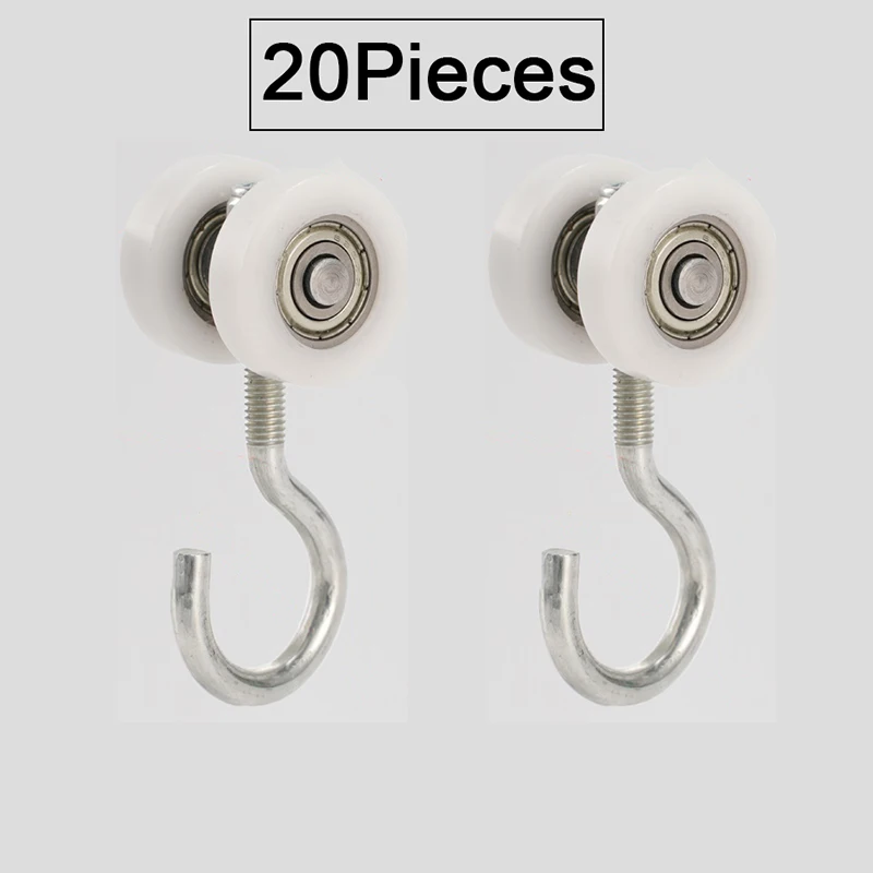 20PCS with Hook Sliding Door Rollers Dual Nylon Mute Hanging Rail Slide Wheels Curtain Tarpaulin Hanging Track Pulleys Runners
20PCS with Hook Sliding Door Rollers Dual Nylon Mute Hanging Rail Slide Wheels Curtain Tarpaulin Hanging Track Pulleys Runners