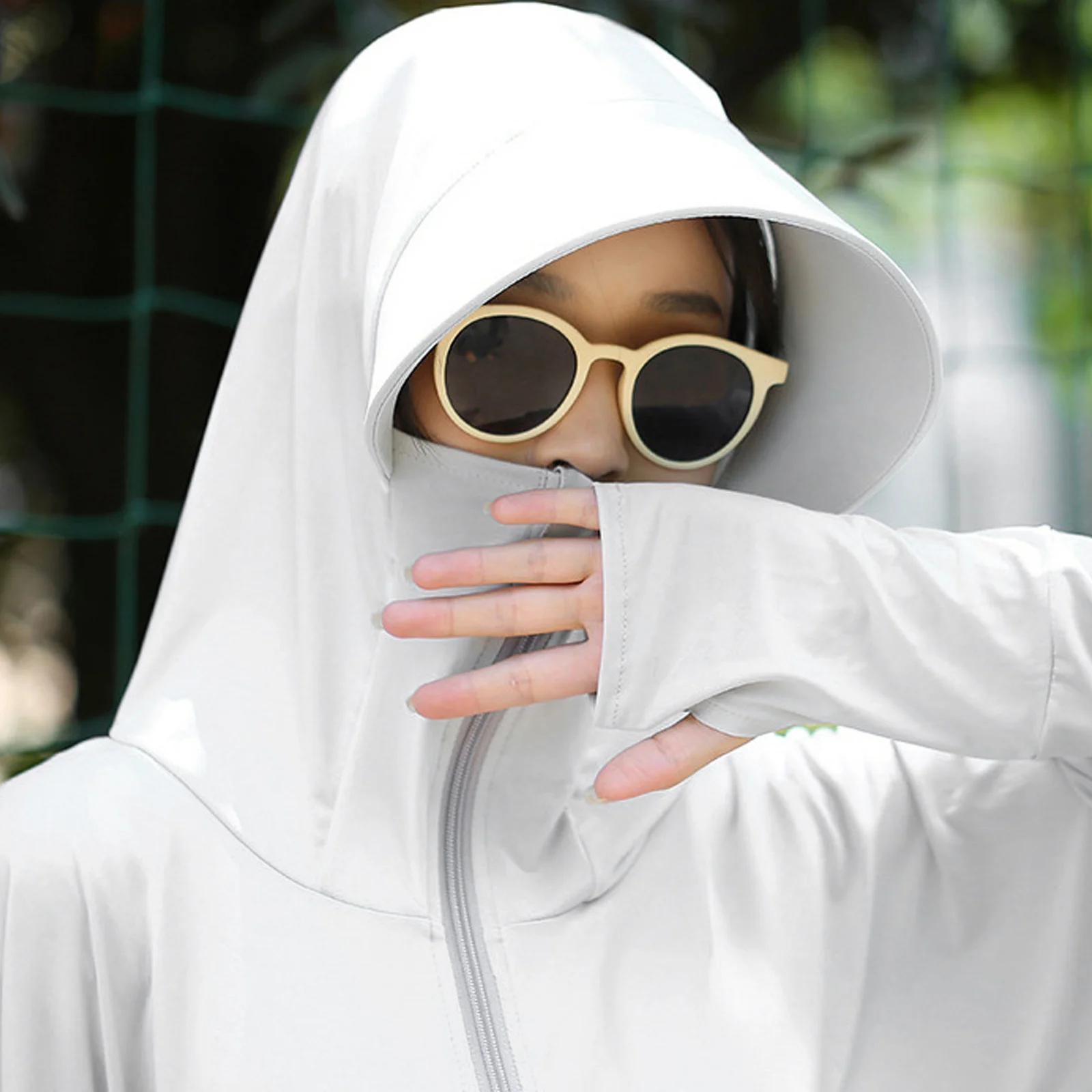 1Pcs Anti-Uv Sun Block Jacket Comfortable Lightweight Hooded Sunscreen Cape Cycling Outdoor Face Covering Sun Protection Pink
1Pcs Anti-Uv Sun Block Jacket Comfortable Lightweight Hooded Sunscreen Cape Cycling Outdoor Face Covering Sun Protection Pink