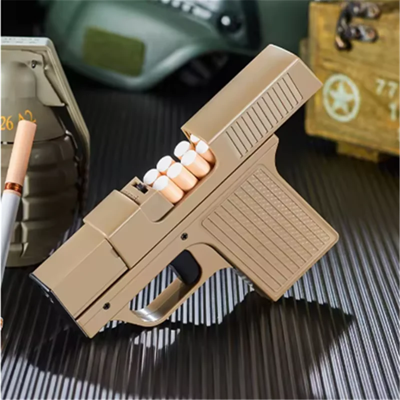Capacity 10PCS Pistol Style Lighters with 3 Cigarette Case Jet Blue Flame Gas Lighter Windproof Cigar Lighter Gadgets for Men
Capacity 10PCS Pistol Style Lighters with 3 Cigarette Case Jet Blue Flame Gas Lighter Windproof Cigar Lighter Gadgets for Men