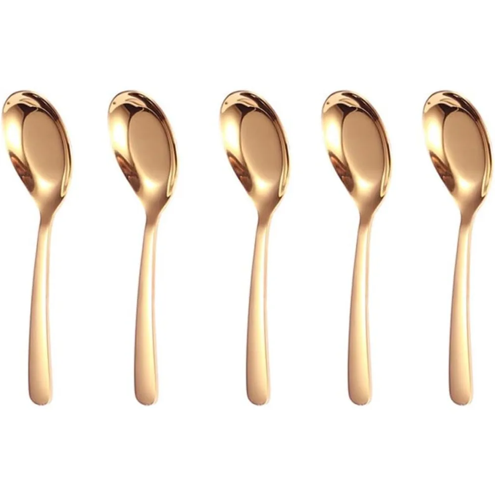 5 PCS Stainless Steel Soup Spoons, Mirror Finish - Kitchen Serving & Dessert Spoons for Soup, Rice, Tea, Milk, Coffee, Dessert &
5 PCS Stainless Steel Soup Spoons, Mirror Finish - Kitchen Serving & Dessert Spoons for Soup, Rice, Tea, Milk, Coffee, Dessert &