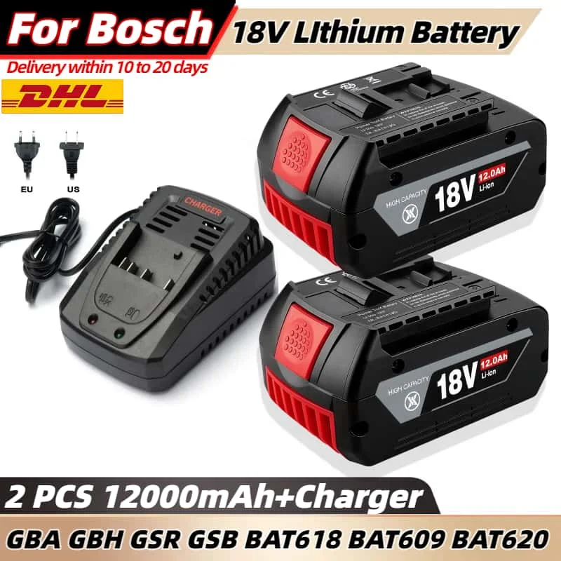 18V 10.0Ah Battery Original for Bosch 18V Professional GBA GBH GSR GSB BAT618 BAT609 BAT620 power tools 12Ah Replacement Battery
18V 10.0Ah Battery Original for Bosch 18V Professional GBA GBH GSR GSB BAT618 BAT609 BAT620 power tools 12Ah Replacement Battery