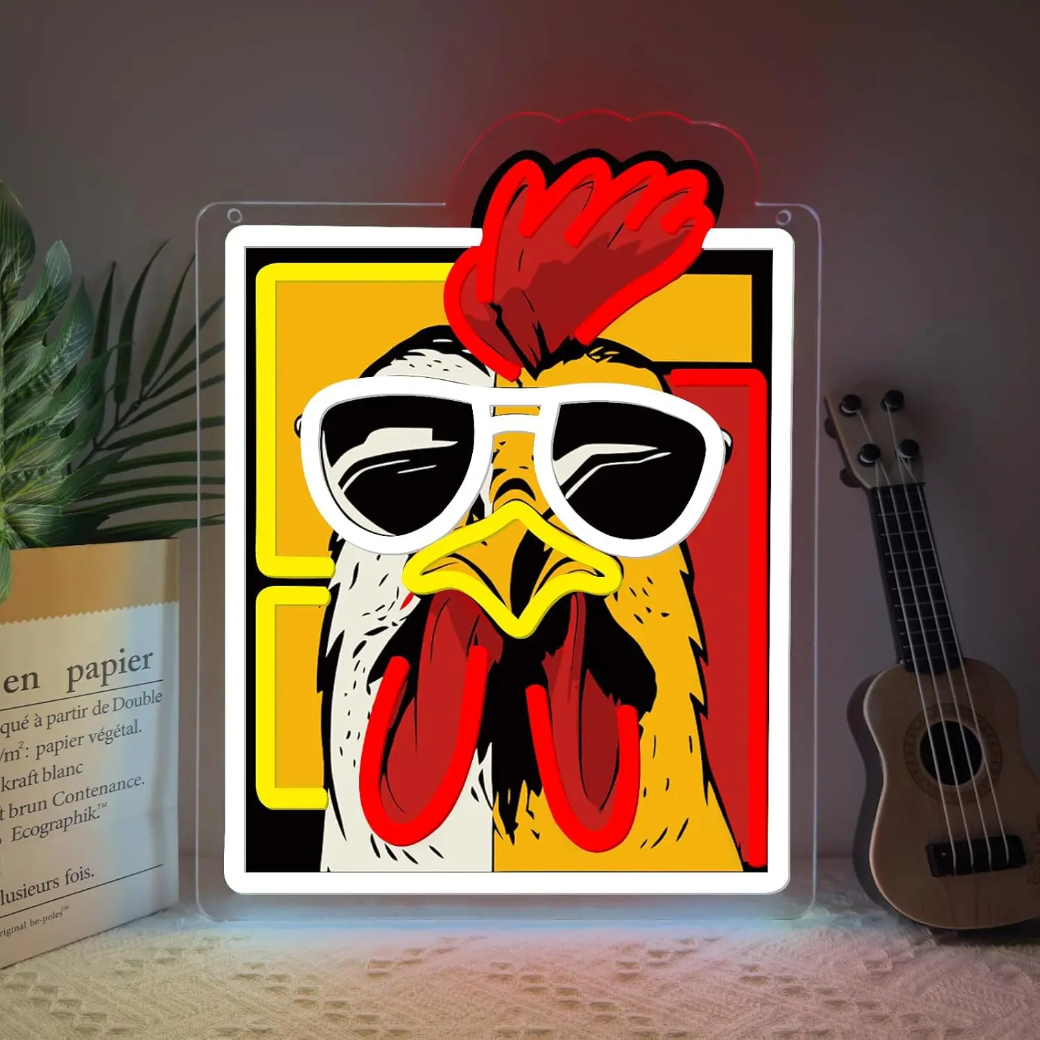 Rooster Neon Sign Cool Chicken LED Neon Light for Bar Bedroom Game Room Party Wall Decor Birthday Gift Christmas Dimmable USB
Rooster Neon Sign Cool Chicken LED Neon Light for Bar Bedroom Game Room Party Wall Decor Birthday Gift Christmas Dimmable USB
