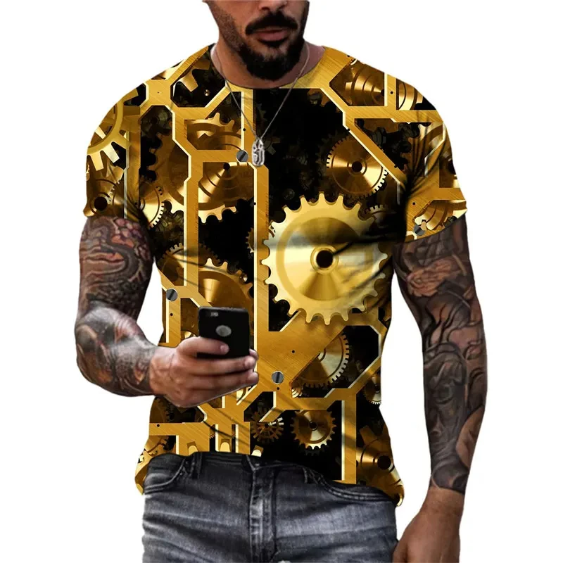 New Personality Mechanical Watch Graphic T Shirts Tee Men Fashion Casual 3D Printed Round Neck Summer Tops Tshirt Ropa De Hombre
New Personality Mechanical Watch Graphic T Shirts Tee Men Fashion Casual 3D Printed Round Neck Summer Tops Tshirt Ropa De Hombre