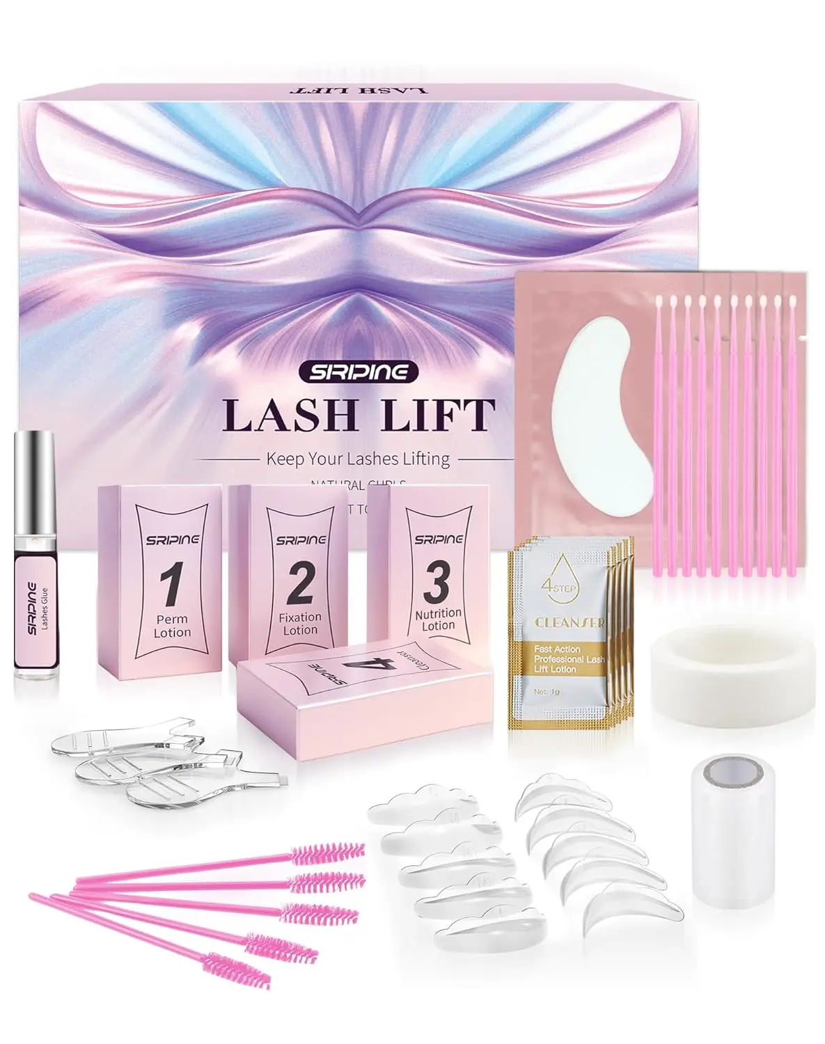 Eyelash Lift Kit for Beginners with 5 Sets, Easy Lash Perm and Curling for Home Use, Long-Lasting Semi-Permanent Results
Eyelash Lift Kit for Beginners with 5 Sets, Easy Lash Perm and Curling for Home Use, Long-Lasting Semi-Permanent Results