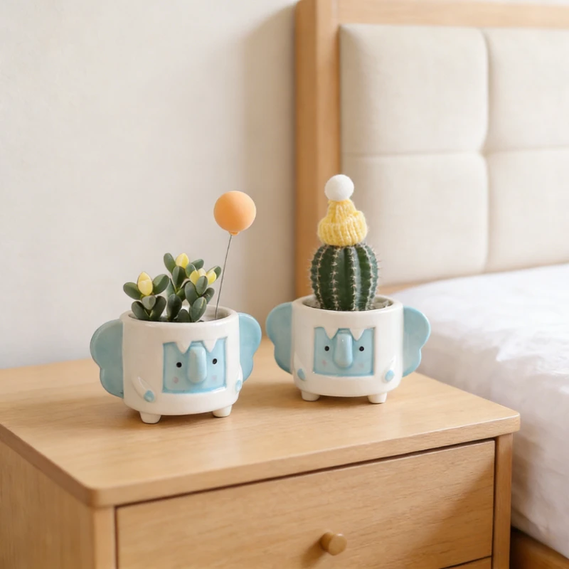 Cartoon Exquisite Creative Mini Ceramic Succulent Flower Pot Cute Animal Shape Cactus Pot Desktop Decoration for Home Daily Use
Cartoon Exquisite Creative Mini Ceramic Succulent Flower Pot Cute Animal Shape Cactus Pot Desktop Decoration for Home Daily Use