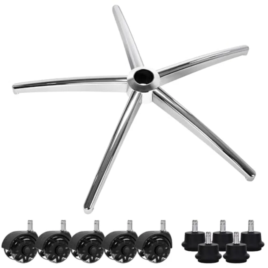 Office Gaming Chair Metal Base Replacement with 5 Wheels Bell Glides Replacement 28 Inch Heavy Duty 2500 Lbs Universal Computer
Office Gaming Chair Metal Base Replacement with 5 Wheels Bell Glides Replacement 28 Inch Heavy Duty 2500 Lbs Universal Computer