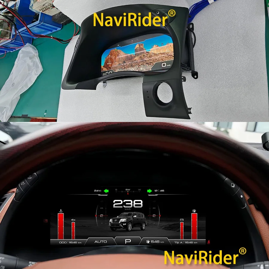 12.3" For Nissan Patrol Y62 2015-2021 Instrument Speedometer Virtual Cockpit LCD Dashboard Linux Car Digital Cluster Head Unit
12.3" For Nissan Patrol Y62 2015-2021 Instrument Speedometer Virtual Cockpit LCD Dashboard Linux Car Digital Cluster Head Unit