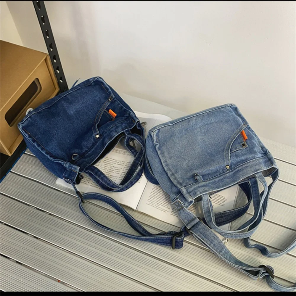 High Quality Denim Denim Cloth Totes Bag Blue Zipper Women Little Shoulder Bag Dacron Small Casual Handbag Unisex
High Quality Denim Denim Cloth Totes Bag Blue Zipper Women Little Shoulder Bag Dacron Small Casual Handbag Unisex