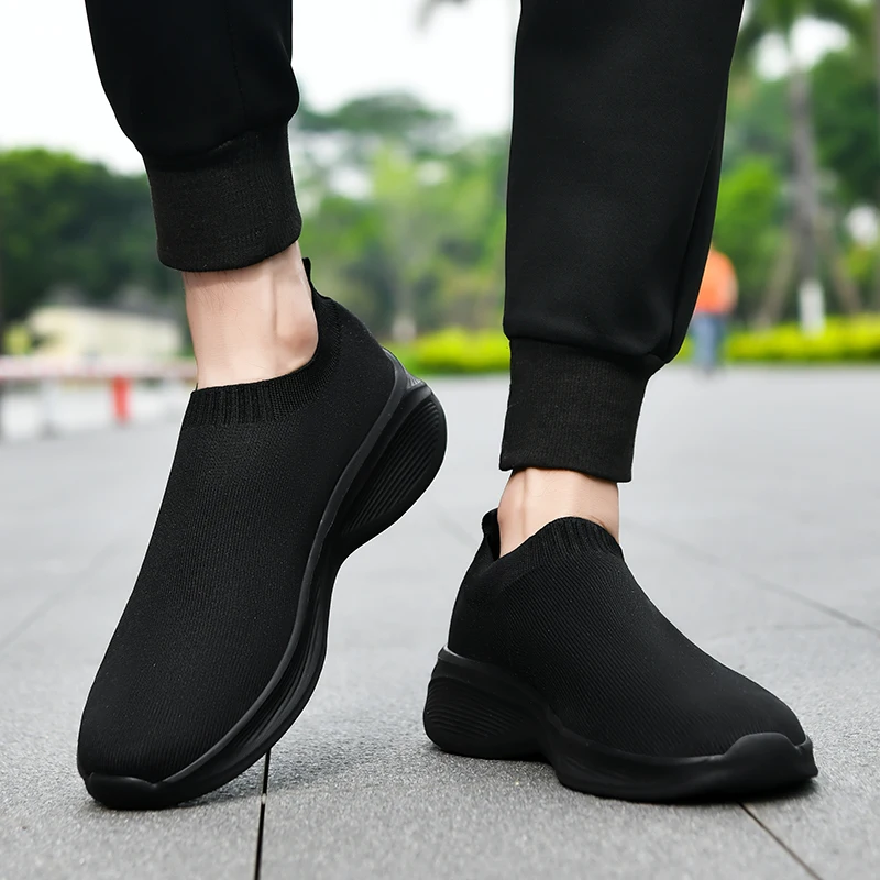Men's Plus Size Slip On Sneakers Breathable Flying Woven Casual Shoes Lightweight Walking Trainers Large Size 39-46 Black & White
Men's Plus Size Slip On Sneakers Breathable Flying Woven Casual Shoes Lightweight Walking Trainers Large Size 39-46 Black & White