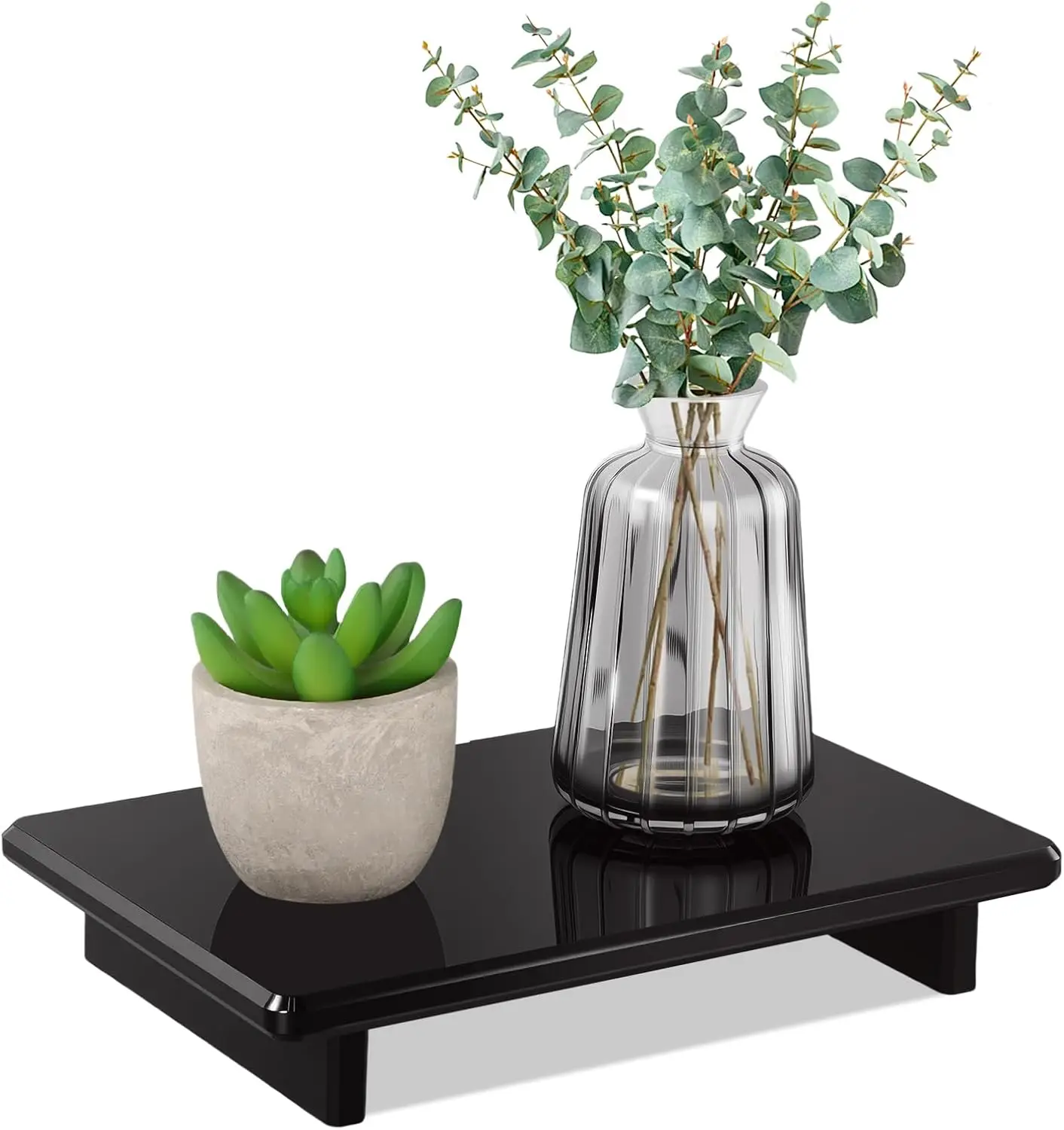 Black Acrylic Soap Tray for Sink Counter Sponge Perfume Candles Plants 9x5.9x1.5 Inch
Black Acrylic Soap Tray for Sink Counter Sponge Perfume Candles Plants 9x5.9x1.5 Inch