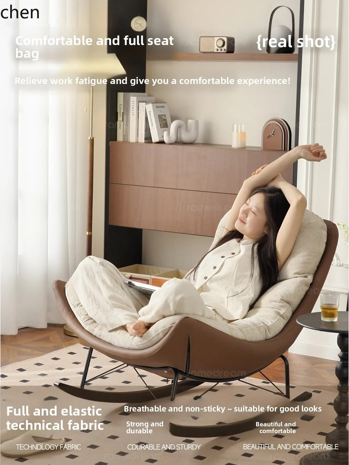 sofa reclining and sleeping light luxury rocking chair reclining chair balcony home leisure chair
sofa reclining and sleeping light luxury rocking chair reclining chair balcony home leisure chair