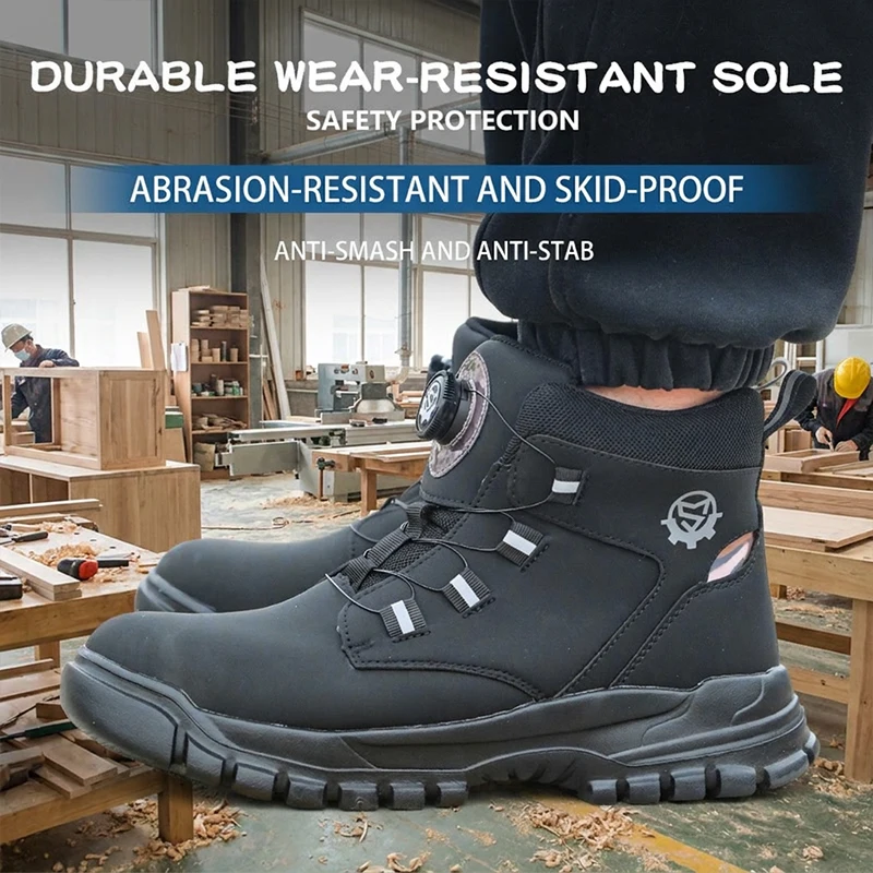 Men's and women's universal anti-shock and anti-penetration lightweight safety shoes, protective shoes, work shoes, labor boots
Men's and women's universal anti-shock and anti-penetration lightweight safety shoes, protective shoes, work shoes, labor boots