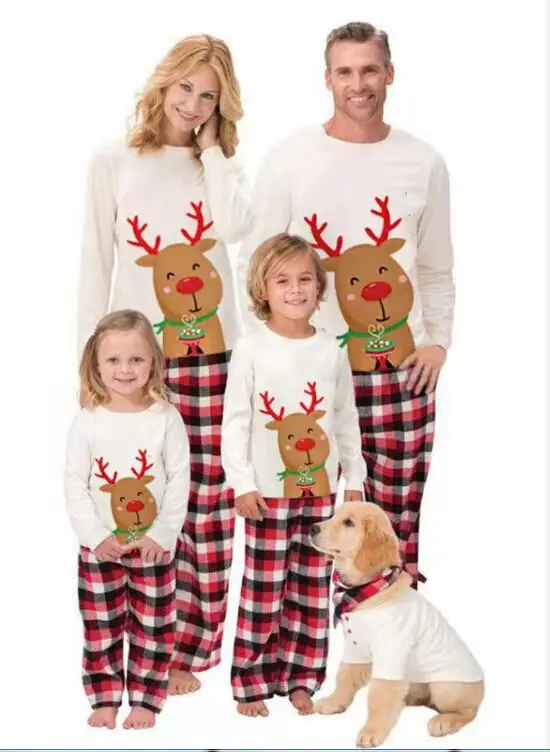 2022 New Deer Best Wishes Plaid Printing Christmas Parent-child Suit Pajamas Long Sleeve Home Clothes
2022 New Deer Best Wishes Plaid Printing Christmas Parent-child Suit Pajamas Long Sleeve Home Clothes