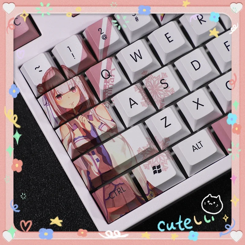 108 клавиш аниме Re Life In A другой мир Emilia PBT колпачки для клавиш Cherry Height для MX Переключатель механическая клавиатура игра пользовательский подарок
108 клавиш аниме Re Life In A другой мир Emilia PBT колпачки для клавиш Cherry Height для MX Переключатель механическая клавиатура игра пользовательский подарок