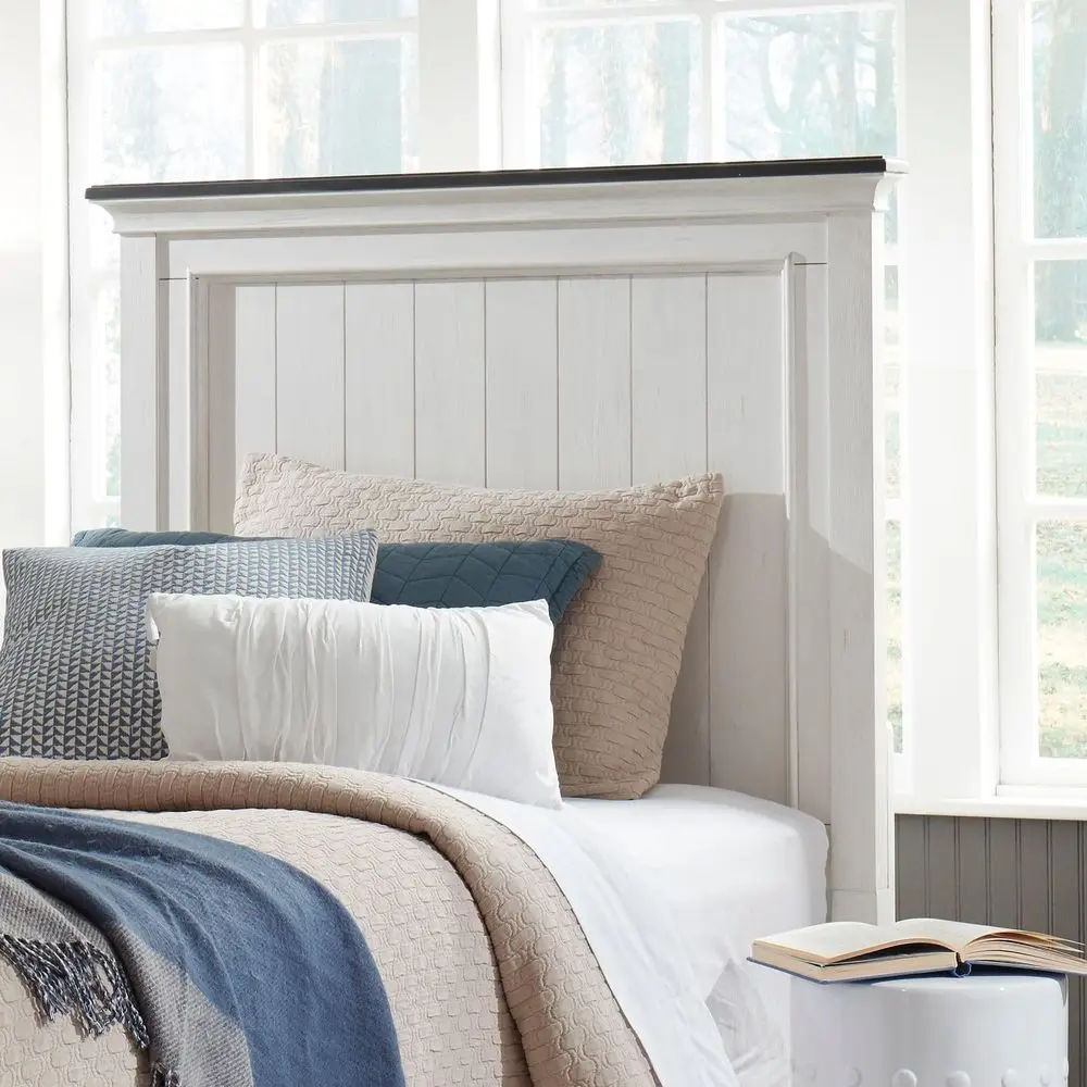 urniture Allyson Park Twin Panel board or Bed e Cottage - Wirebrushed White w/Charcoal Tops
urniture Allyson Park Twin Panel board or Bed e Cottage - Wirebrushed White w/Charcoal Tops
