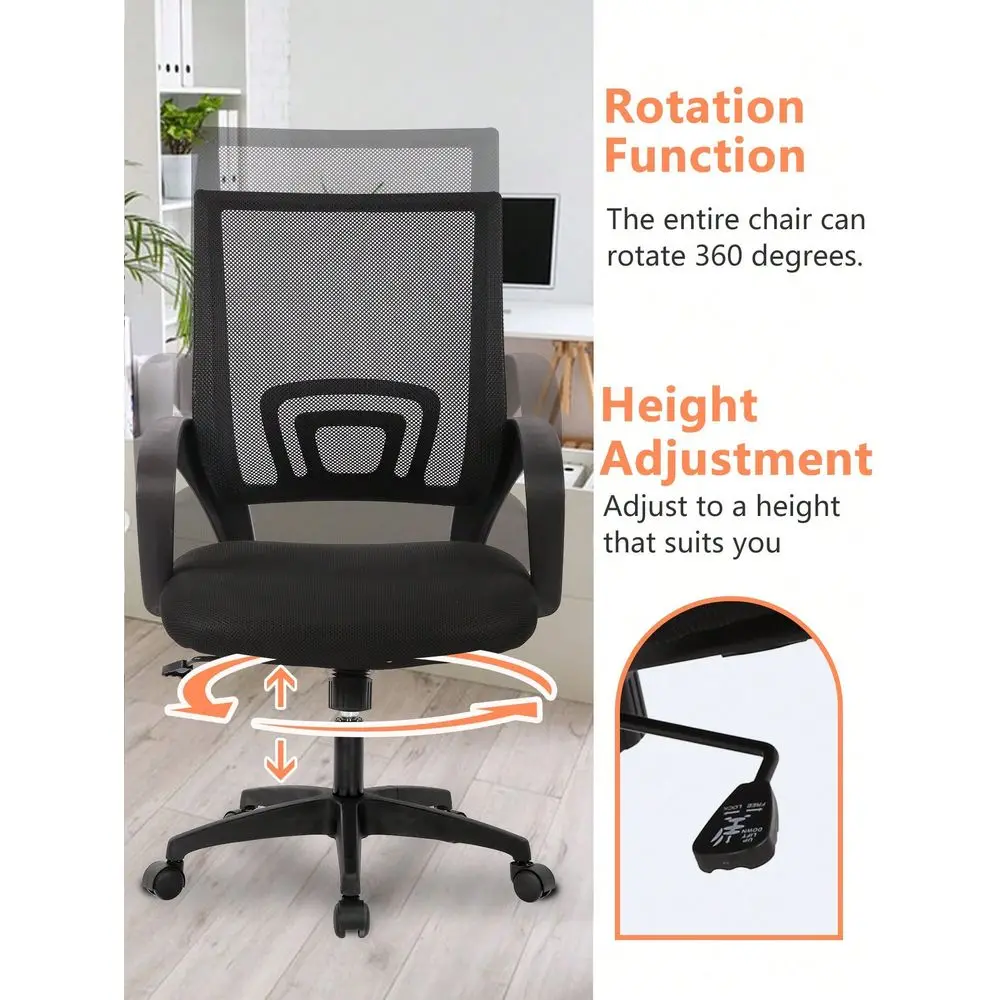 Ergonomic Office Chair Desk Chair Mesh Computer Chair Task Rolling Swivel Chair Upgraded Executive Swivel Computer Chair With Lumbar Support Modern Executive Adjustable Chair,Black
Ergonomic Office Chair Desk Chair Mesh Computer Chair Task Rolling Swivel Chair Upgraded Executive Swivel Computer Chair With Lumbar Support Modern Executive Adjustable Chair,Black