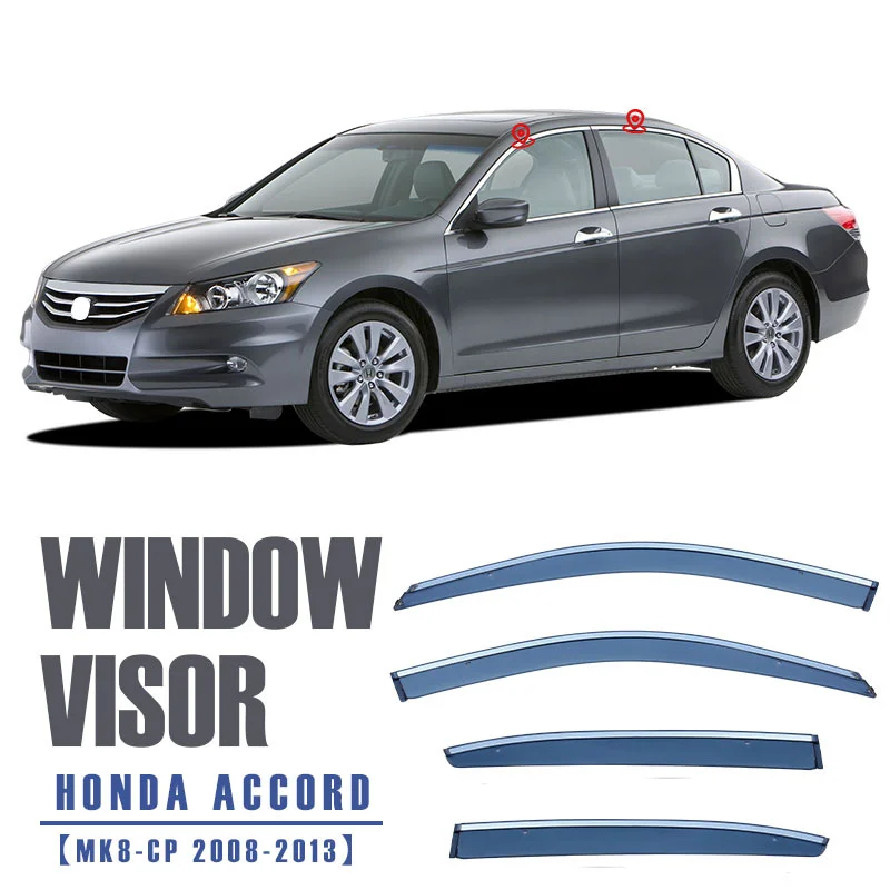 Chrome Strip Rain Guards for HONDA ACCORD 8th Generation 2008-2013 Window Visor Wind Deflectors Door Visor Vent Shades Ventvisor
Chrome Strip Rain Guards for HONDA ACCORD 8th Generation 2008-2013 Window Visor Wind Deflectors Door Visor Vent Shades Ventvisor