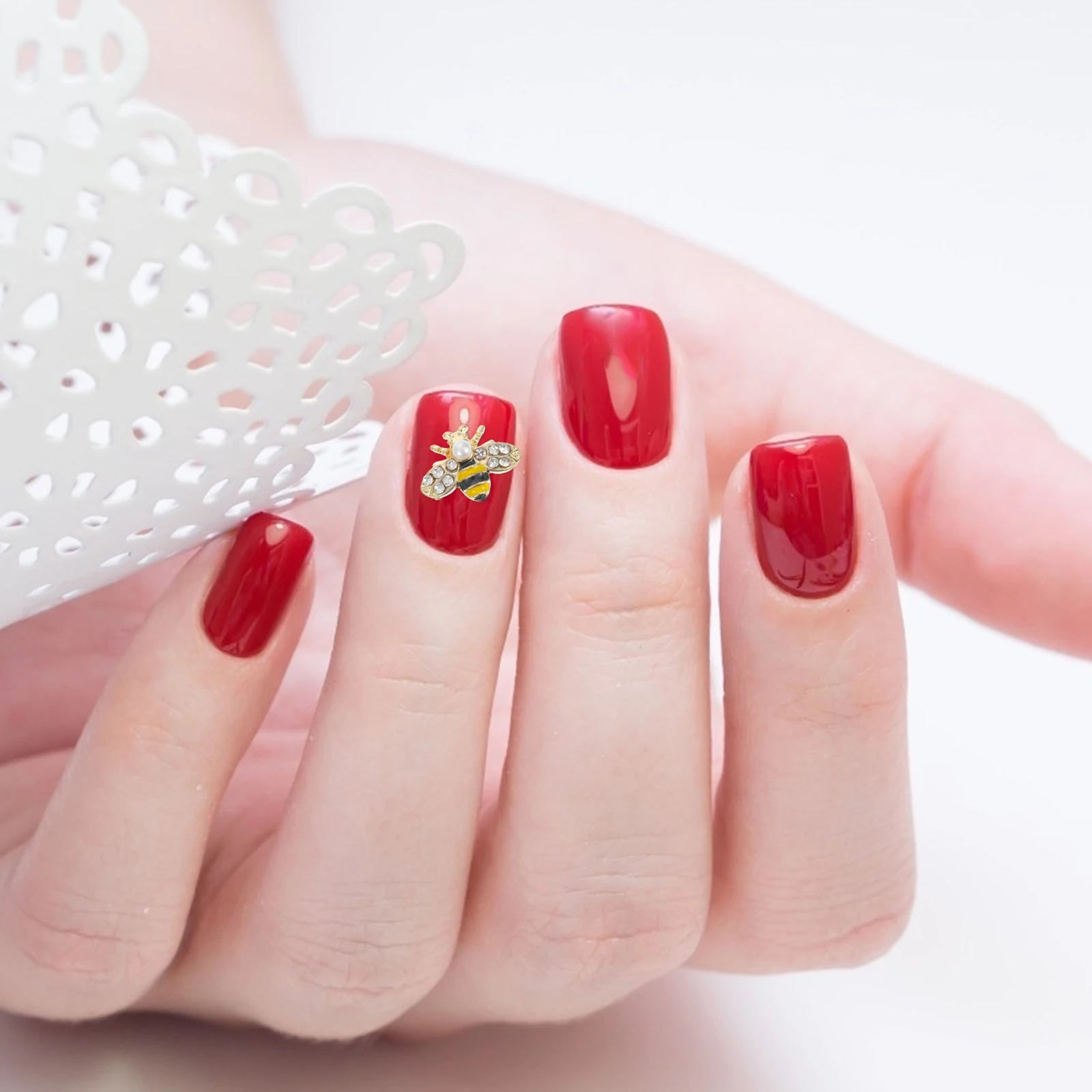 20pcs Alloy Bee Shape Charm 3D Nail Art Decoration Diy Ornaments Bright Durable Safe For Christmas Wedding Party Prom Nail
20pcs Alloy Bee Shape Charm 3D Nail Art Decoration Diy Ornaments Bright Durable Safe For Christmas Wedding Party Prom Nail