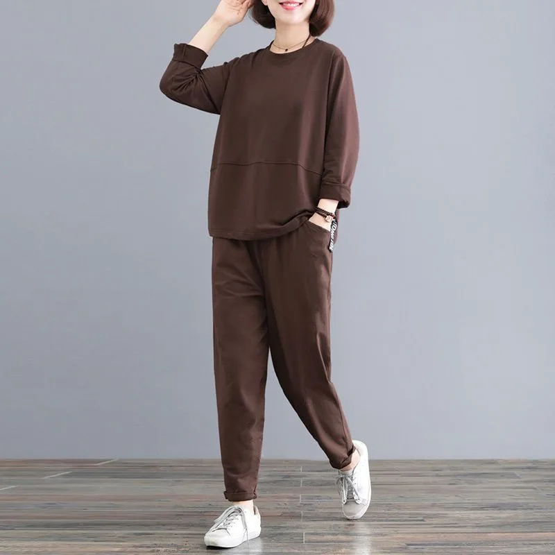 Women's 2 Piece Casual Outfit Loose Long Sleeve Top Pants Set for Middle-aged
Women's 2 Piece Casual Outfit Loose Long Sleeve Top Pants Set for Middle-aged