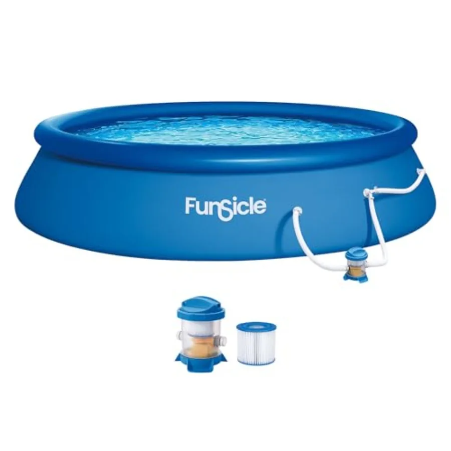 Above ground swimming pool for backyard use vinyl material blue color easy-setup Quickset design with FiltraBoost 800 GPH filte
Above ground swimming pool for backyard use vinyl material blue color easy-setup Quickset design with FiltraBoost 800 GPH filte