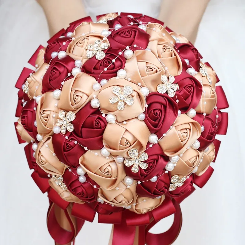 Supply 24CM Korean Ribbon Bridal Bouquet, Wedding Supplies Simulation Flower W224A-G
Supply 24CM Korean Ribbon Bridal Bouquet, Wedding Supplies Simulation Flower W224A-G