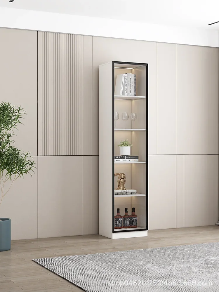 Dining side cabinet, high cabinet against the wall, light luxury household, modern simple living room storage
Dining side cabinet, high cabinet against the wall, light luxury household, modern simple living room storage
