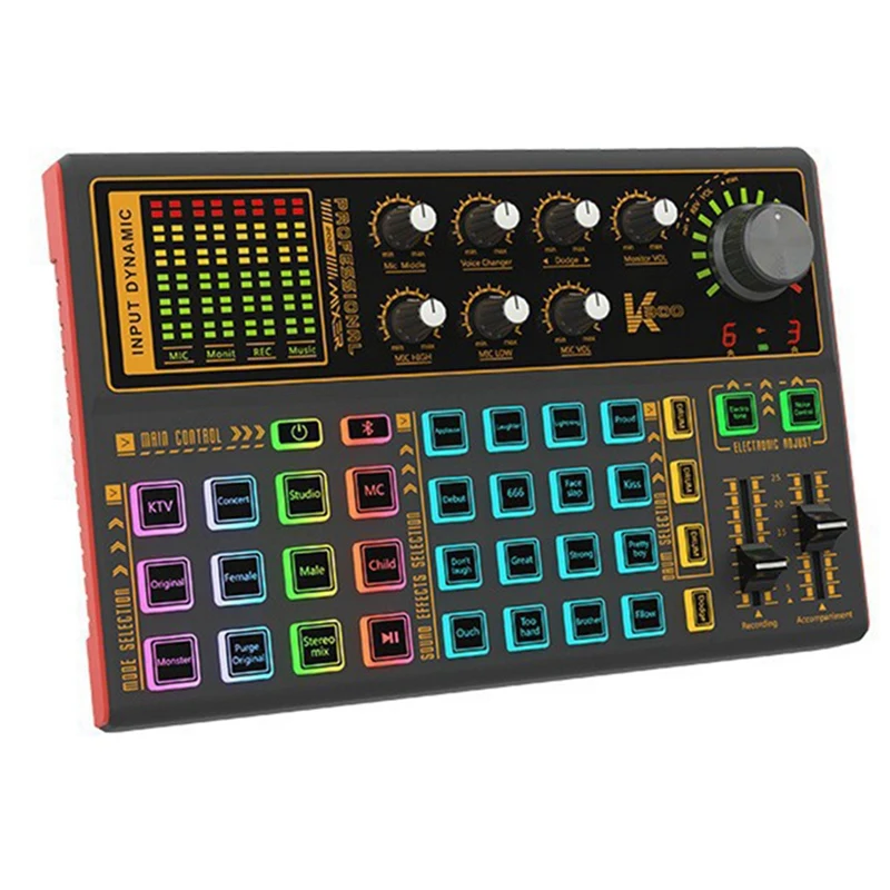 SK300 Mixer Shaking Live Equipment English Version Mobile Phone Computer USB External Live Sound Card
SK300 Mixer Shaking Live Equipment English Version Mobile Phone Computer USB External Live Sound Card