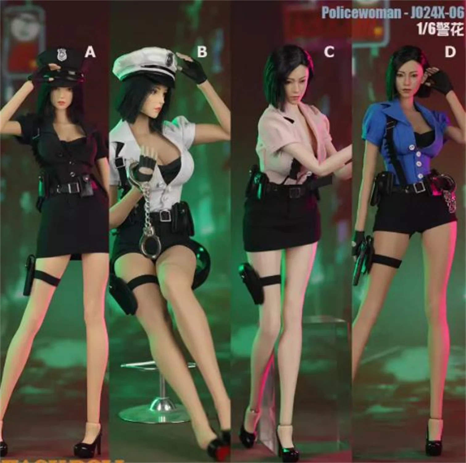 JO24X-06 1/6 Scale Female Police Uniform Cosplay Costume Clothes Model Fit 12'' JIAOU Asian European Action Figure Action Figure
JO24X-06 1/6 Scale Female Police Uniform Cosplay Costume Clothes Model Fit 12'' JIAOU Asian European Action Figure Action Figure