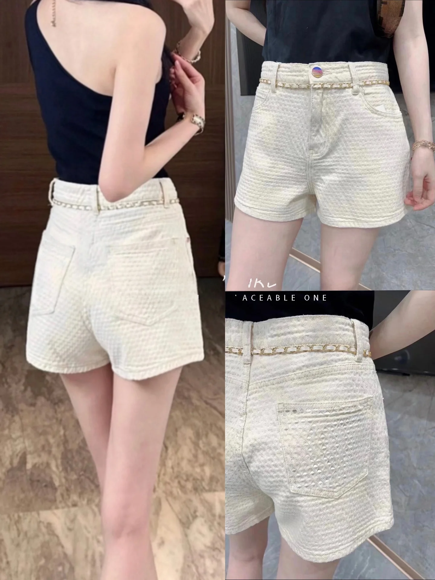 MUAUU GIRL Long Leg Effect 26S Plaid Embroidery Floral Pattern Button Washed Denim Shorts Women's Vintage High Waist Cotton S...
MUAUU GIRL Long Leg Effect 26S Plaid Embroidery Floral Pattern Button Washed Denim Shorts Women's Vintage High Waist Cotton S...