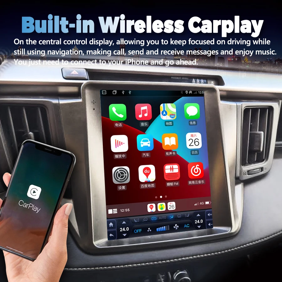 Автомагнитола Tesla Android 13 Carplay для Toyota RAV4 RAV 4 2013-2017 мультимедийный Стерео Авторадио GPS навигационный экран Wi-Fi 4G
Автомагнитола Tesla Android 13 Carplay для Toyota RAV4 RAV 4 2013-2017 мультимедийный Стерео Авторадио GPS навигационный экран Wi-Fi 4G