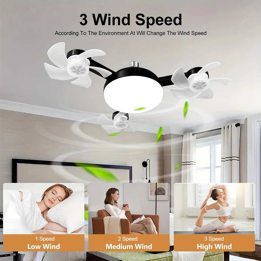 2 In 1 Hanging Fan with LED Light Remote Control E27 E26 Universal Dimming Drone Fan for Dining Room Bedroom Living Room
2 In 1 Hanging Fan with LED Light Remote Control E27 E26 Universal Dimming Drone Fan for Dining Room Bedroom Living Room